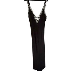 Niki Livas Black Embellished Gown size 14